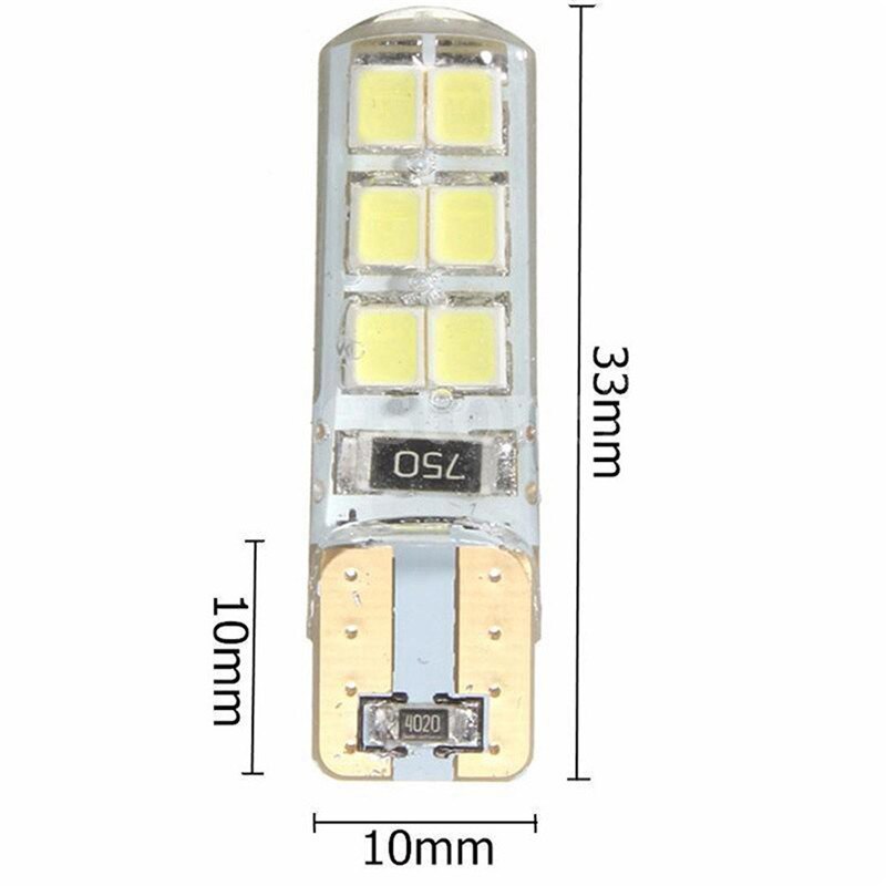 10 Pcs Auto Styling Auto Auto Led T10 Canbus 194 W5W 2835 Smd 12 Led Gloeilamp Geen Fout Led licht Parking T10 Led Auto Light Side