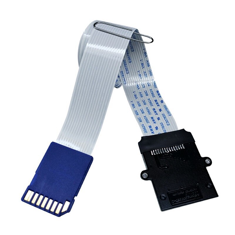 SD to SD Card Extension Cable Card Read Adapter Flexible Extender Micro-SD to SD/SDHC/SDXC Memory Card Extender Linker