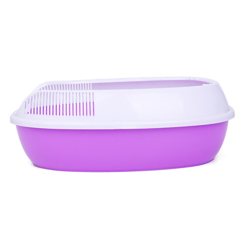 Semi-enclosed cat toilet sand basin deodorizing cat poop basin cat supplies super extra large cat litter box