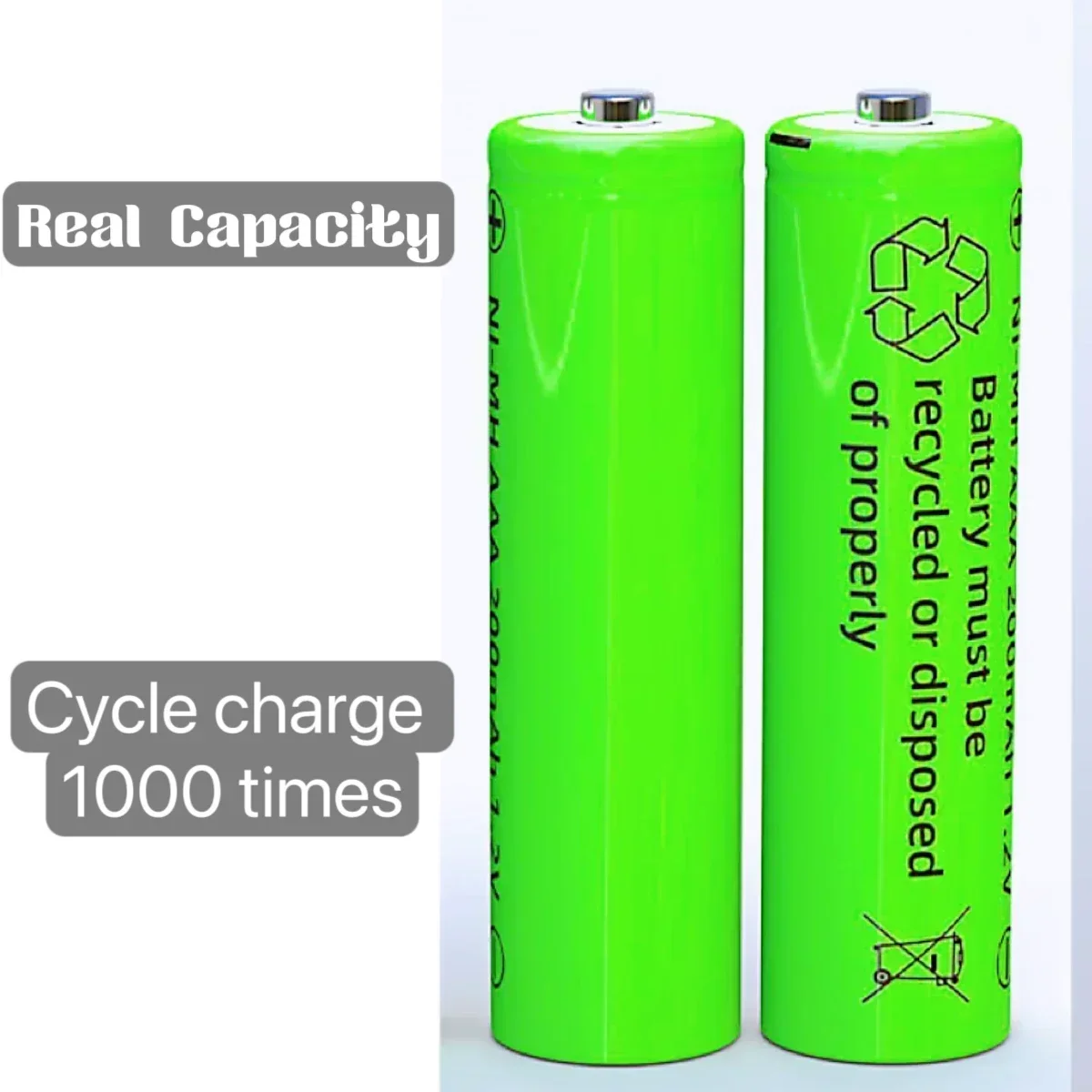 200 mAh 1,2 V AA/AAA wiederaufladbarer Ni-MH-Akku für RC-Spielzeugbatterien, Uhren, LED-Solarenergie