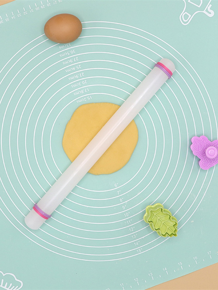 23/33/45/50Cm Plastic Deegroller Keuken Taart Bakken Tool Pp Non Stick Oppervlak Stok omcirkeld Huishoudelijke Suiker Deeg Rolling Mach: Chocolade