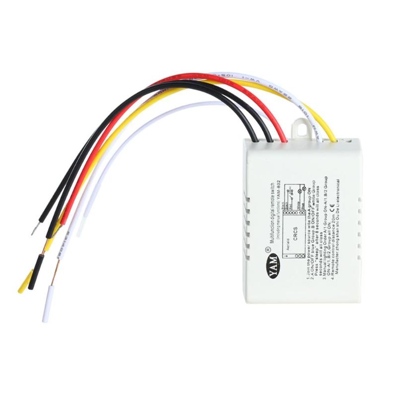 Wireless ON/OFF 220V Lamp Remote Control Switch Receiver Transmitter