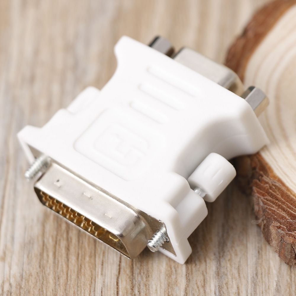 Dvi-i dual link 24+1 hane till  hd 15 stift vga svga hona kortmonitoradapter