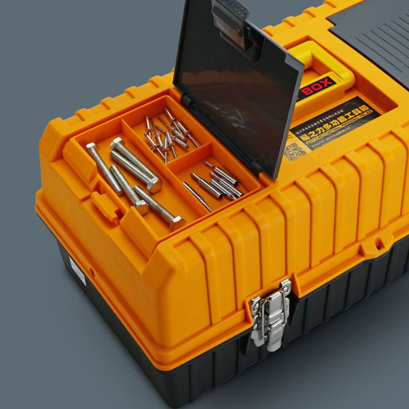 17&quot; Large Plastic Tool Box 3 Layer Storage Hardware Toolbox Home Multifunction Car Repair Container Case