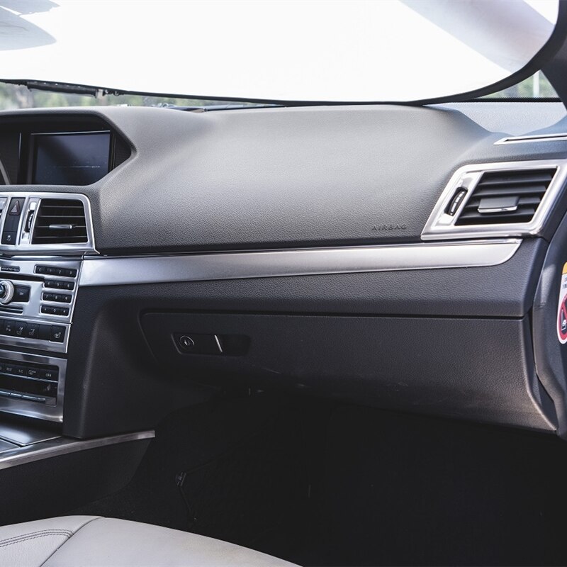 Car Center Console Dashboard Trim Strips Sticker Decoration For Mercedes Benz E Class Coupe W207 C207 Accessories