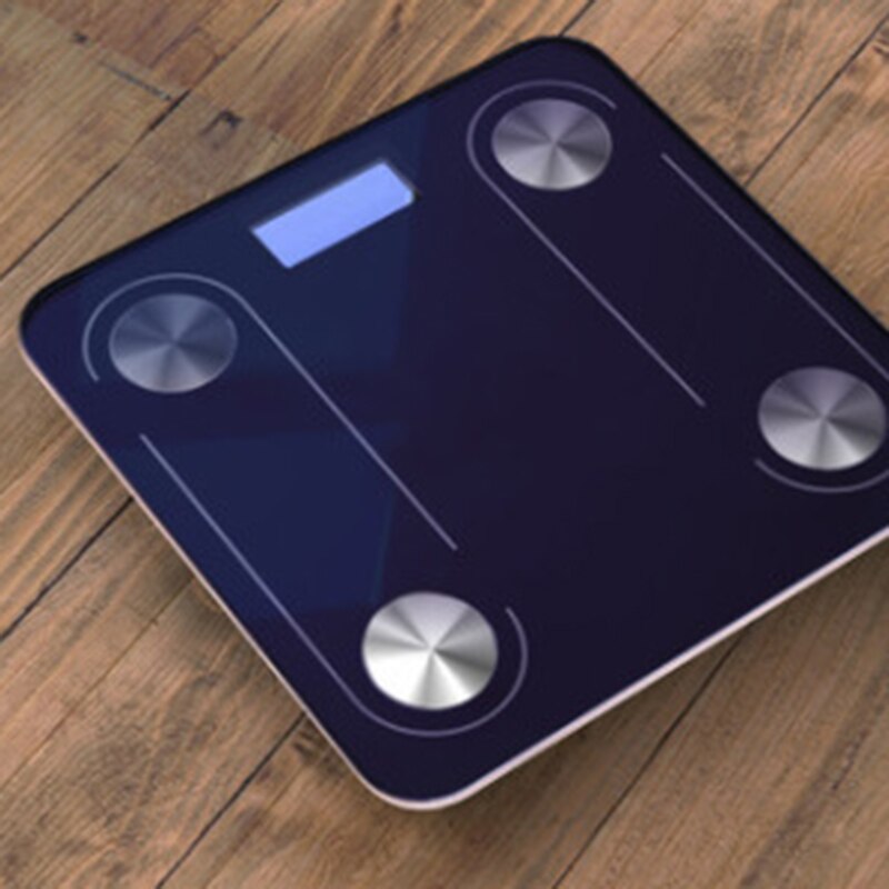 Bluetooth kropsskala smart skala glas ledet digital gulvskala badeværelse vægt skala balance