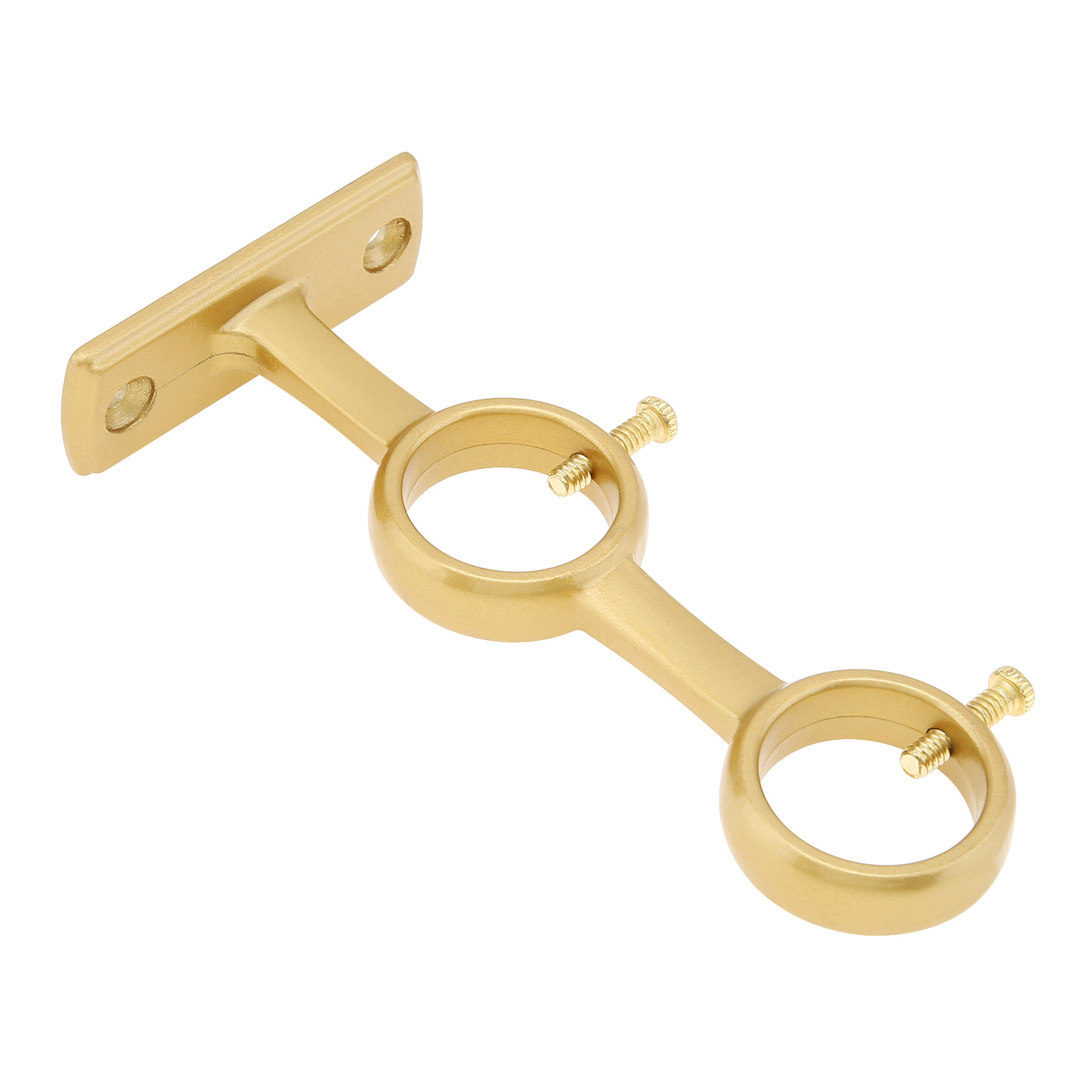 Support de tringle à rideau, 1 pièce, crochets de tringle à rideau à Double trou, Base en alliage d'aluminium, crochet épais pour chambre