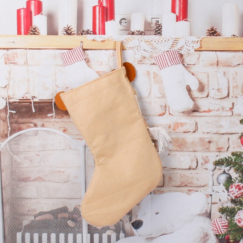 Kerst Kousen Grote Xmas Kous Decoratie 20 &quot;Pailletten Santa Sneeuwpop Rendier Kous Voor Home Decor