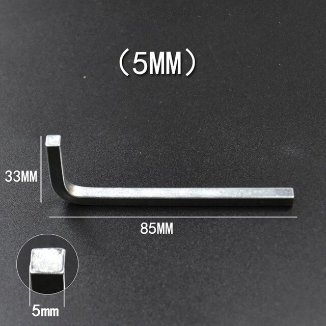 1 sztuk L kształt kwadratowy klucz głowy garnitur 3-10mm klucz kwadratowy 4 punkt klucz śrubokręt zestaw dla bezpieczeństwa śrubin samogwintujące napęd: 5mm