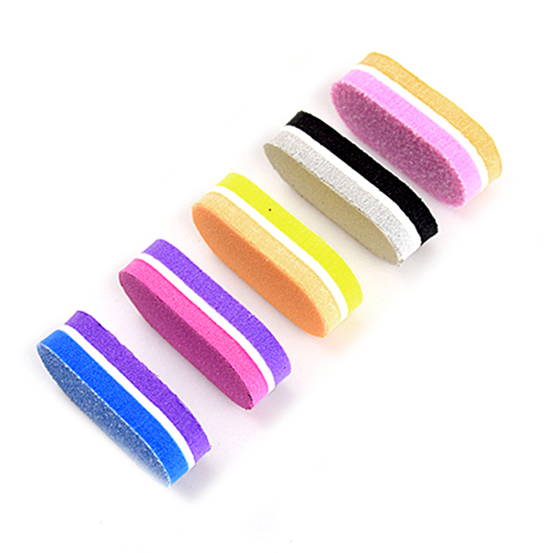 Mini éponge à ongles couleur dongle, bloc tampon, ponçage, lime, outils de pédicure et manucure, Gel, accessoires pour ongles, 50 pièces