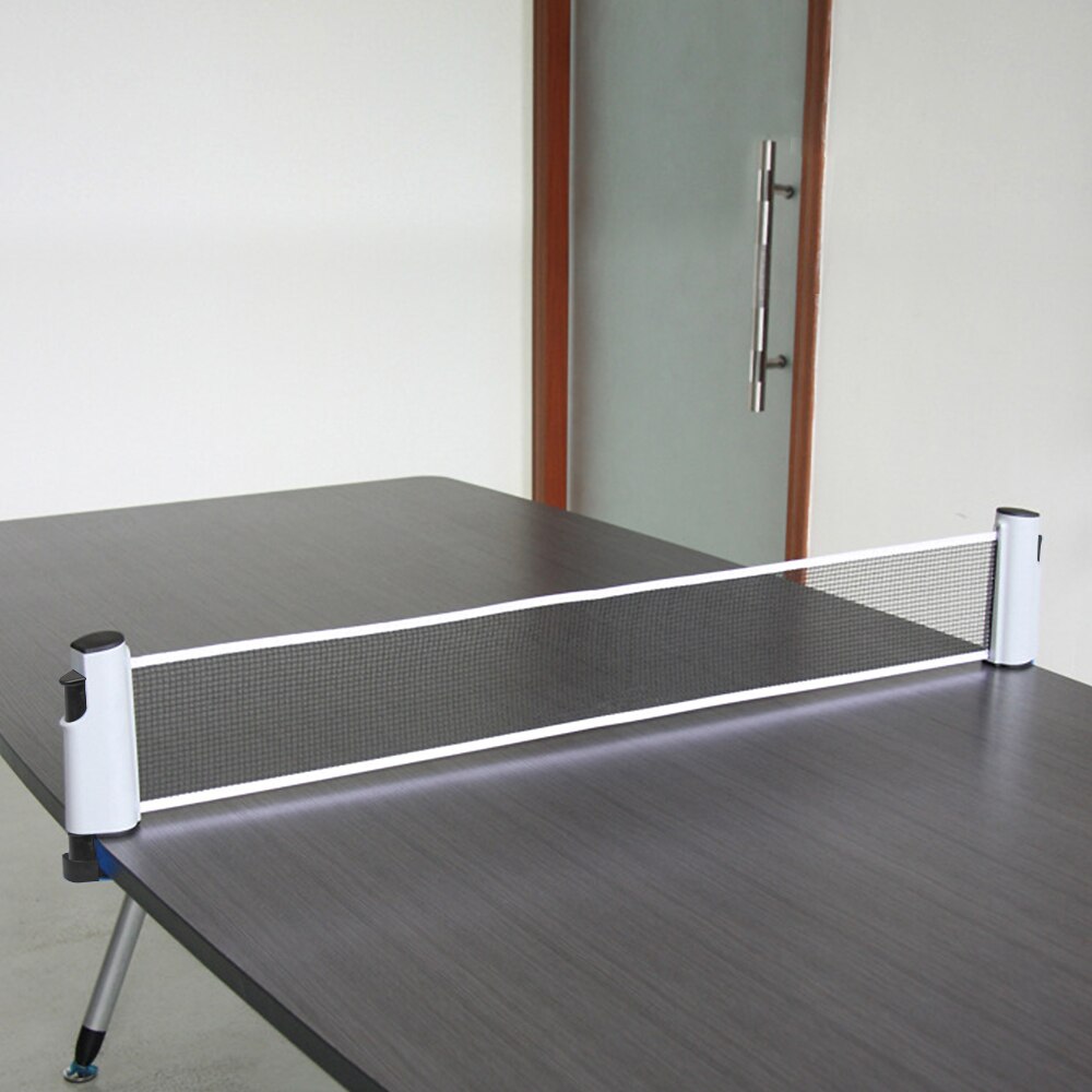 2m Retractable Table Tennis Net Rack Portable Replacement Ping Pong Sports Rhwyd Tenis Bwrdd Grid Telesgopig 2