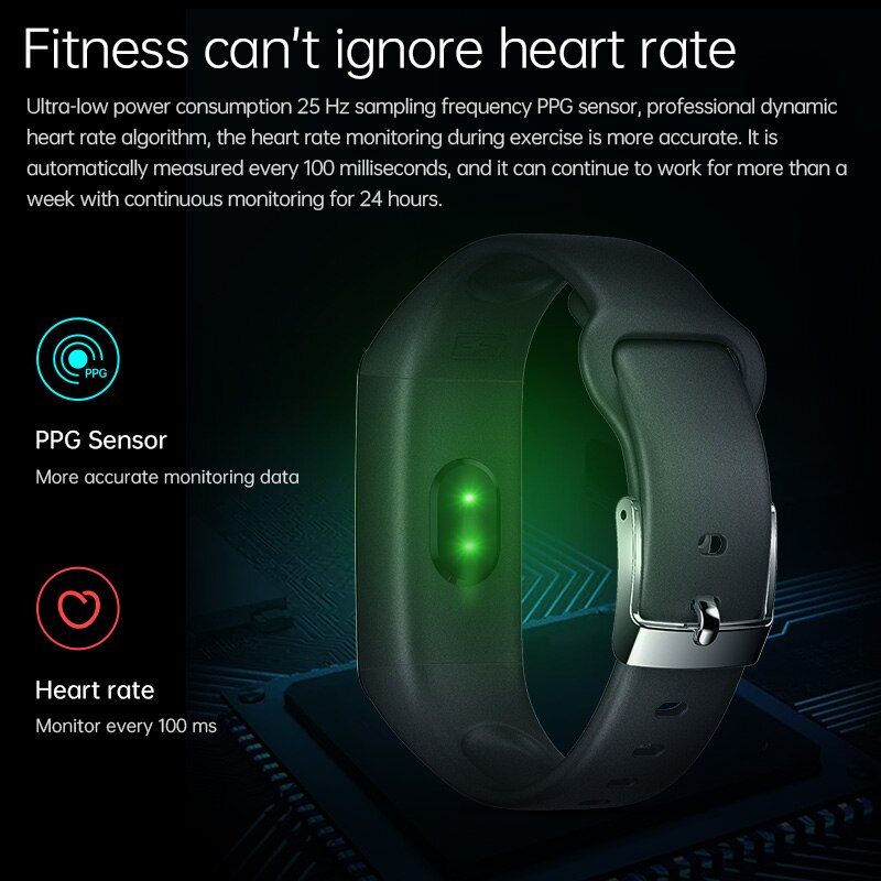 Smart Band V101 Lichaamstemperatuur Smart Armband Fitness Tracker Hartslagmeter Bloeddruk Smartband Voor Android Ios