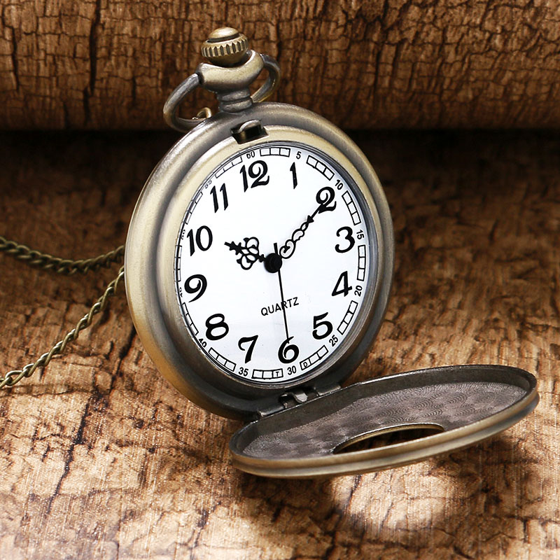 Zakhorloge Holle Goud Romeinse Cijfers Hand Winding Mechanisch Zakhorloge Skeleton Ketting Hanger Mannen Horloges Klok Gift (Gold