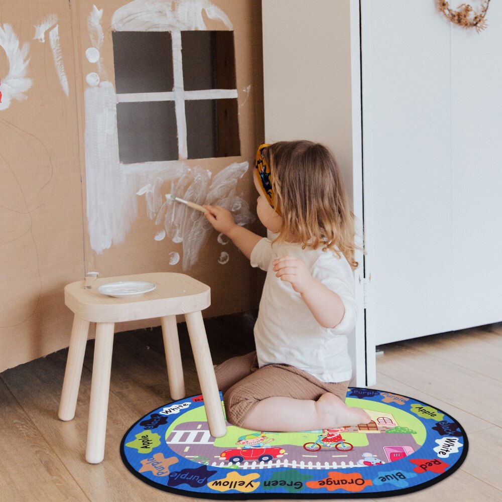 1pc bébé ramper tapis dessin animé tapis de sol enfants tapis de jeu coloré zone de jeu tapis