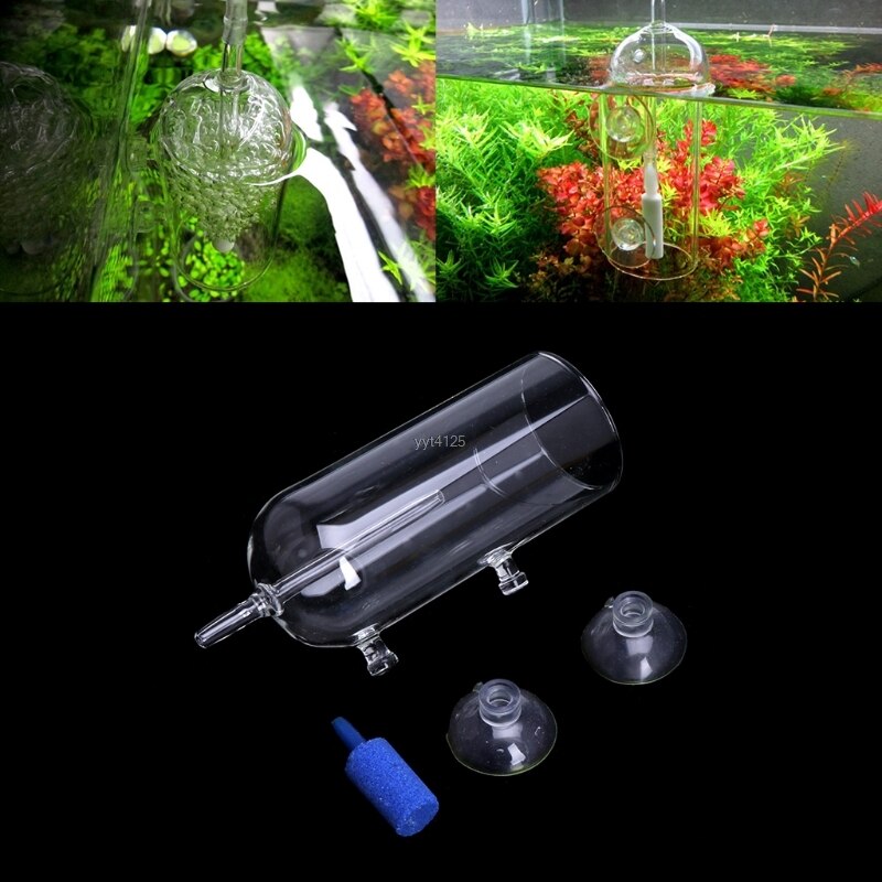 Akvarieglas  co2 diffuser boble luft sten rensning ilt beluftning  yj41