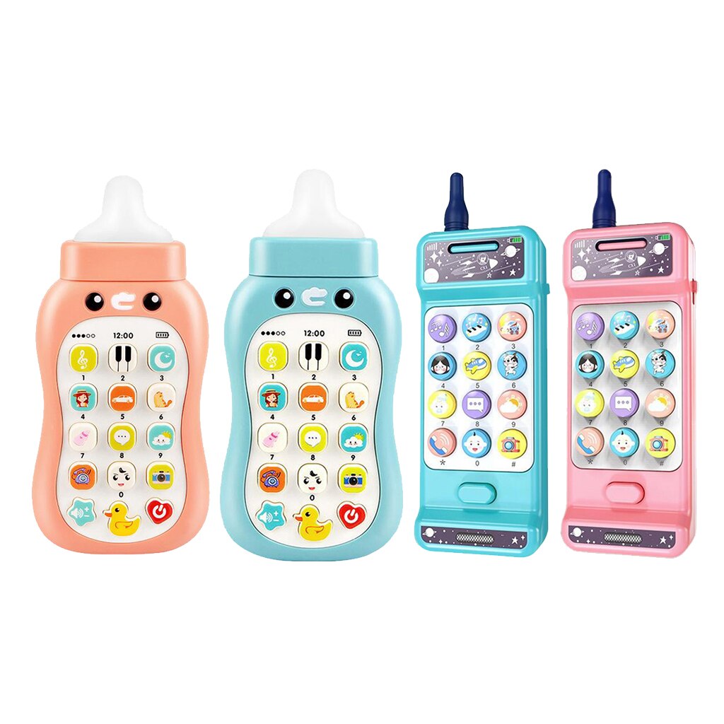 Mobile Phone Toys Children Toddle Baby Kids Play Cell Phone Music Learning