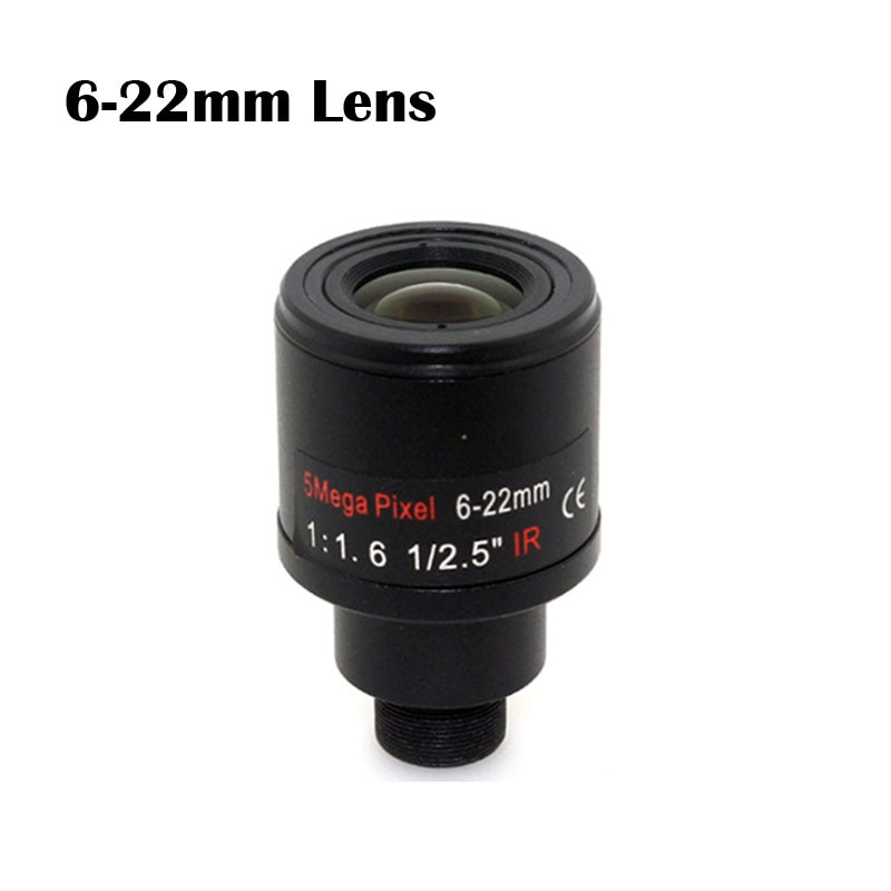 Lente de zoom varifocal manual de 9-22mm, lente de cámara HD CCTV de 9-22mm, 2,8-12mm, 6-22mm, zoom e interfaz de enfoque M12 1/3, lente de cámara cctv