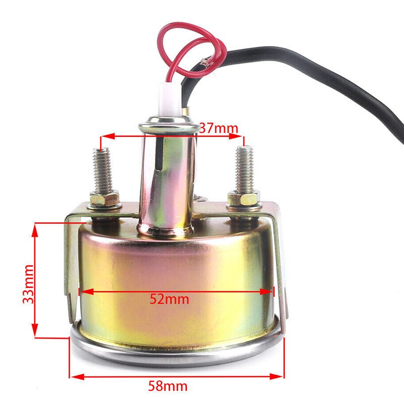 Universal 52mm Car Mechanical Water Temperature Temp Meter Gauge 100-220 Fahrenheit 12V
