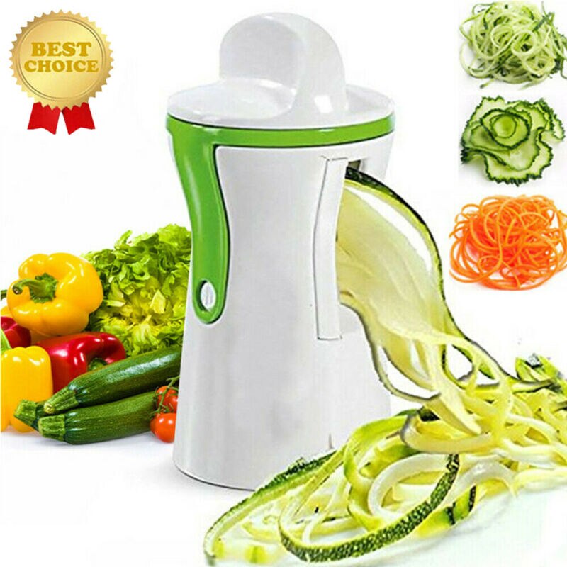 Multifunctionele Spiralizer Groentesnijders Dubbele Rasp Premium Noodle Cutter Courgette Pasta Spaghetti Maker Messenslijper