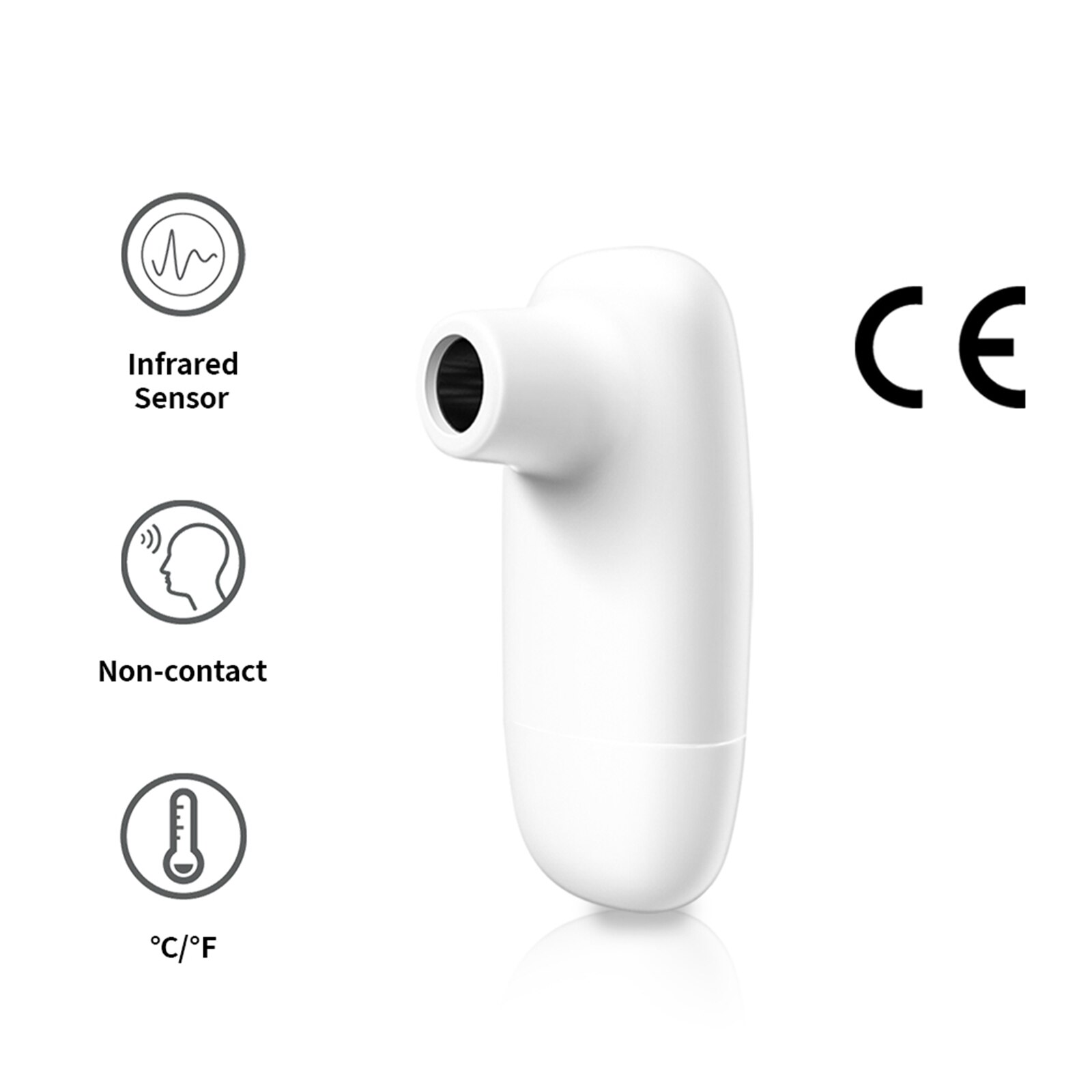 Portable Non-Contact Infrared Forehead Thermometer Mobile Phone Mini Thermometer For Android Type C Temperature Detector