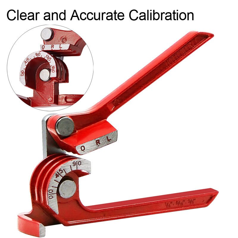 3 in 1 Copper Pipe Bender Hand Tool Bending Machine Manual Tube Bender for Brake Tubes 6mm 8mm 10mm 90/180 Degree Curving Pliers