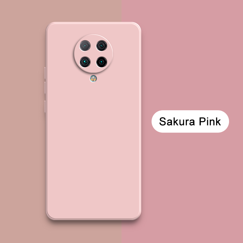 Coque carrée originale en Silicone liquide pour Xiaomi POCO F2 Pro, protection d'objectif d'appareil photo, coque arrière de téléphone souple F2Pro, armure antichoc