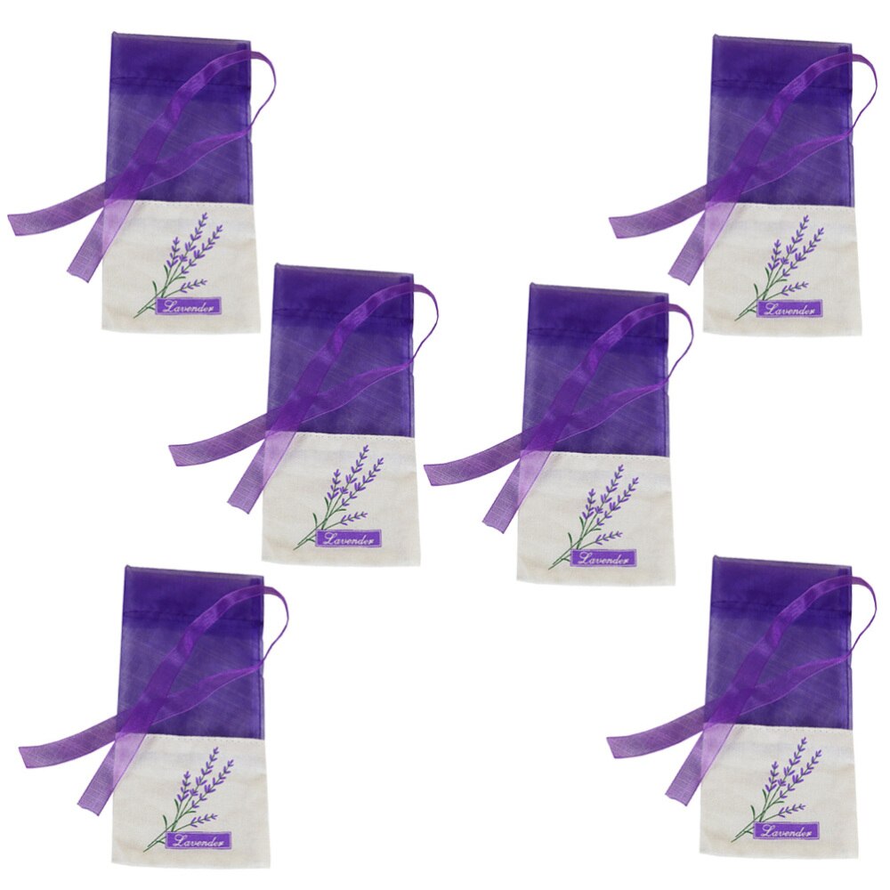 6 Stuks Lege Zakjes Zak Bloem Afdrukken Geur Lavendel Zakje Bag Purse