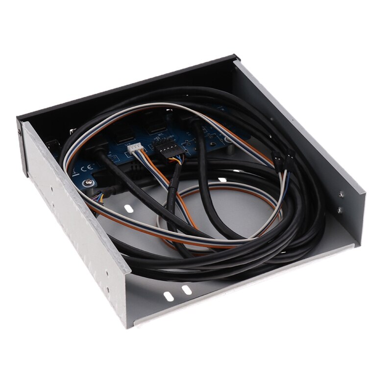 Usb 3.0 2 portas unidade óptica painel frontal adaptador de expansão usb 3.0 hub + hd o + interruptor de alimentação botão