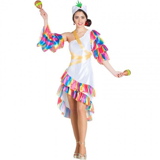 Cubaanse Rumbera Kostuum S Voor Vrouwen, Goedkope Cosplay Carnaval, Halloween En Party Dress Up