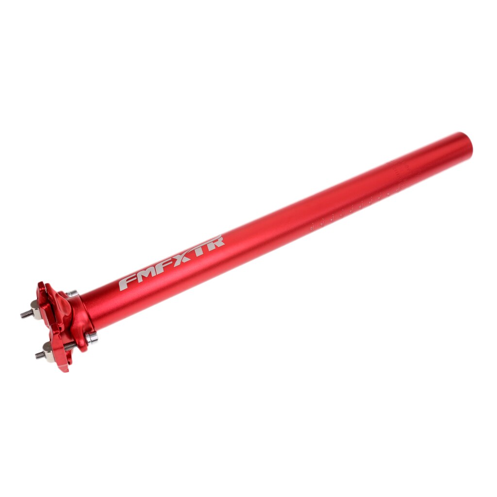 Tija de sillín para bicicleta 27,2/30,9/31,6, piezas de aleación de aluminio para bicicleta de montaña y de carretera: 31.6mm Red