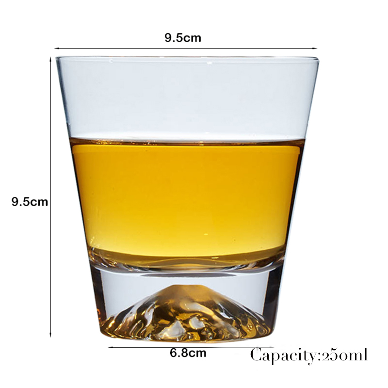 Vasos de whisky de 1 Uds., vasos de rocas antiguas, cristalería para cóctel escocés, Bourbon, Gin, Voldka, Brandy: Rojo