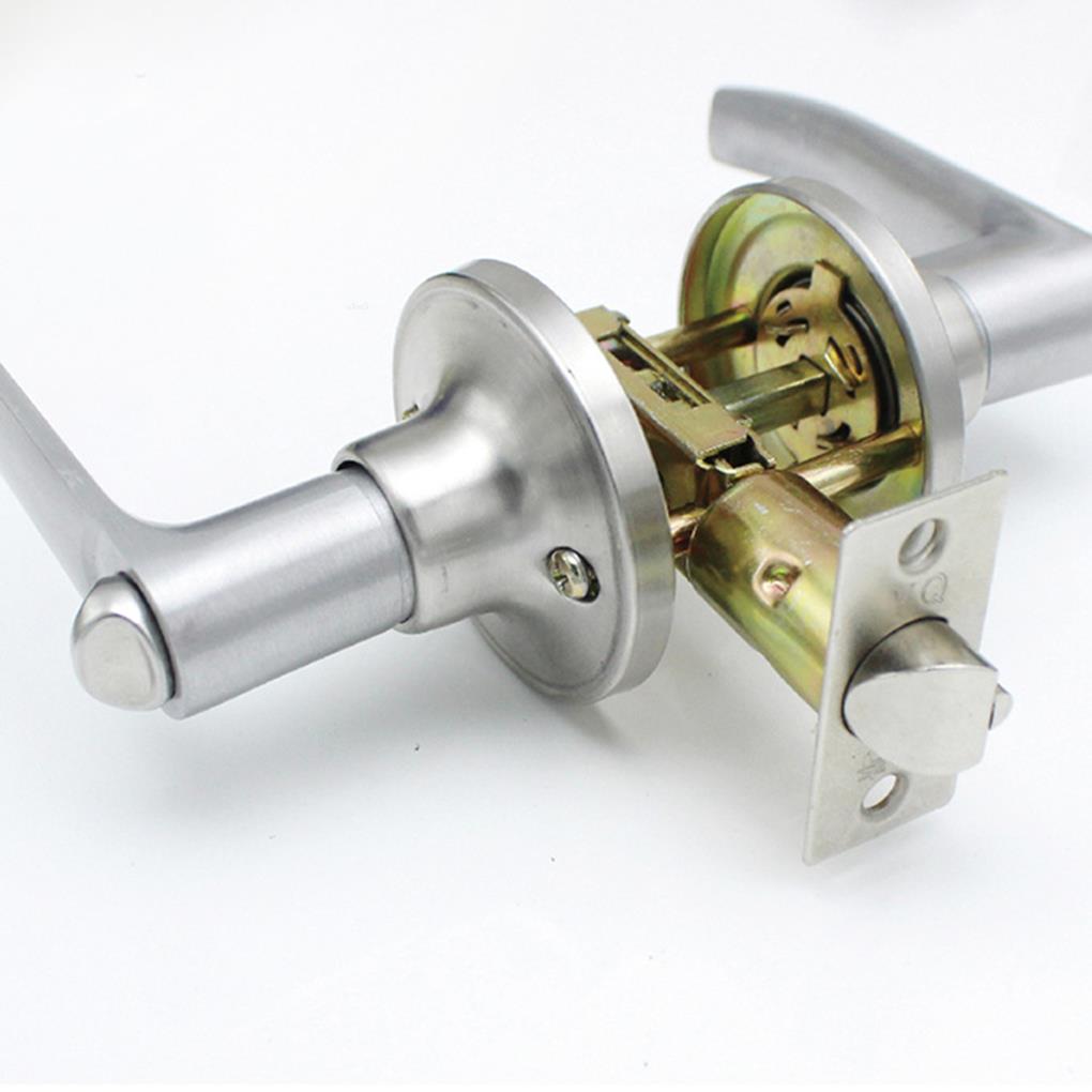 Room Door Handle Lock High-Grade Zinc Alloy Handle Lock Three-Pole Spherical Door Lock Bedroom Bathroom Hardware Accessories