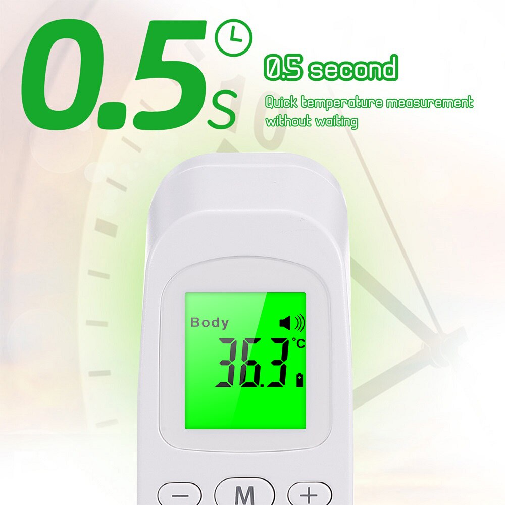 Non-contact Infrared Thermometer 3-Color Backlight LCD ℃/ ℉ Digital Accurate Forehead Thermometers Body Object Temperature