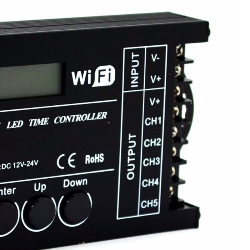 Tc421 Wifi Time Programmable 5Ch Output Led Strip Light Controller, Widely Used In Aquariums, Fish Tank, Plant Grow