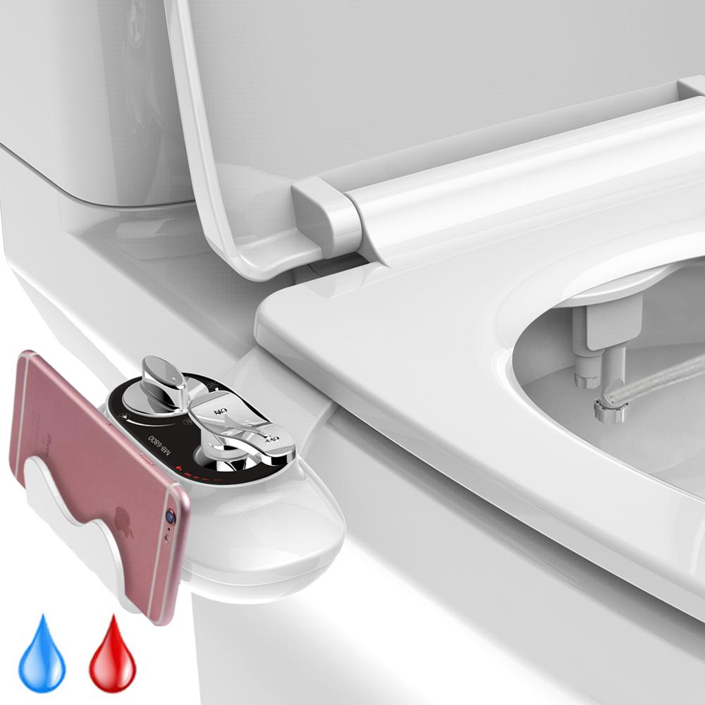 Toiletbril Bidet Attachment Niet-Elektrische Anale Reiniging Douche Wassen Sproeier Horizontale Eenvoudige Installatie