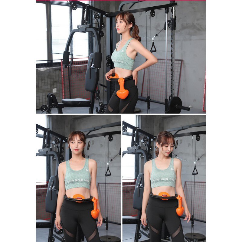 Fitness sports hoop piger tynd talje letvægts transportable justerbare vægtede træningsbøjler med massagebrættæller