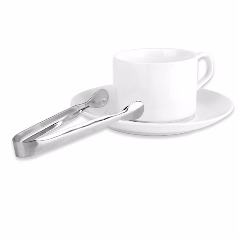 1pc mini-sockerklämma i rostfritt stål pincett kaffe is sockerbit klämtång klämma liten klämma te klämma köksbar verktyg