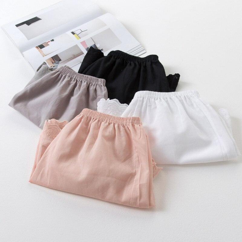 1 st sommar dam dam tunn bomullsspets strandshorts antilight bekväma coola skyddsbyxor qly 9606