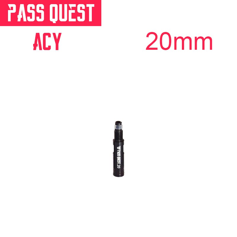 2 Stuks Pass Quest Road Fiets Klep Uitbreiding Bike Vacuüm Velg Tubeless Vacuüm Nozzle Extension Nozzle 20/40/60Mm: detachable 20MM