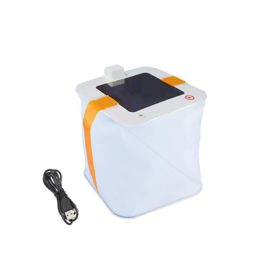 Solar Inflatable Lantern USB Solar Inflatable Light Folding Air Bag Light Camping Led Light For Camping Hurricane Emergency: Color Light