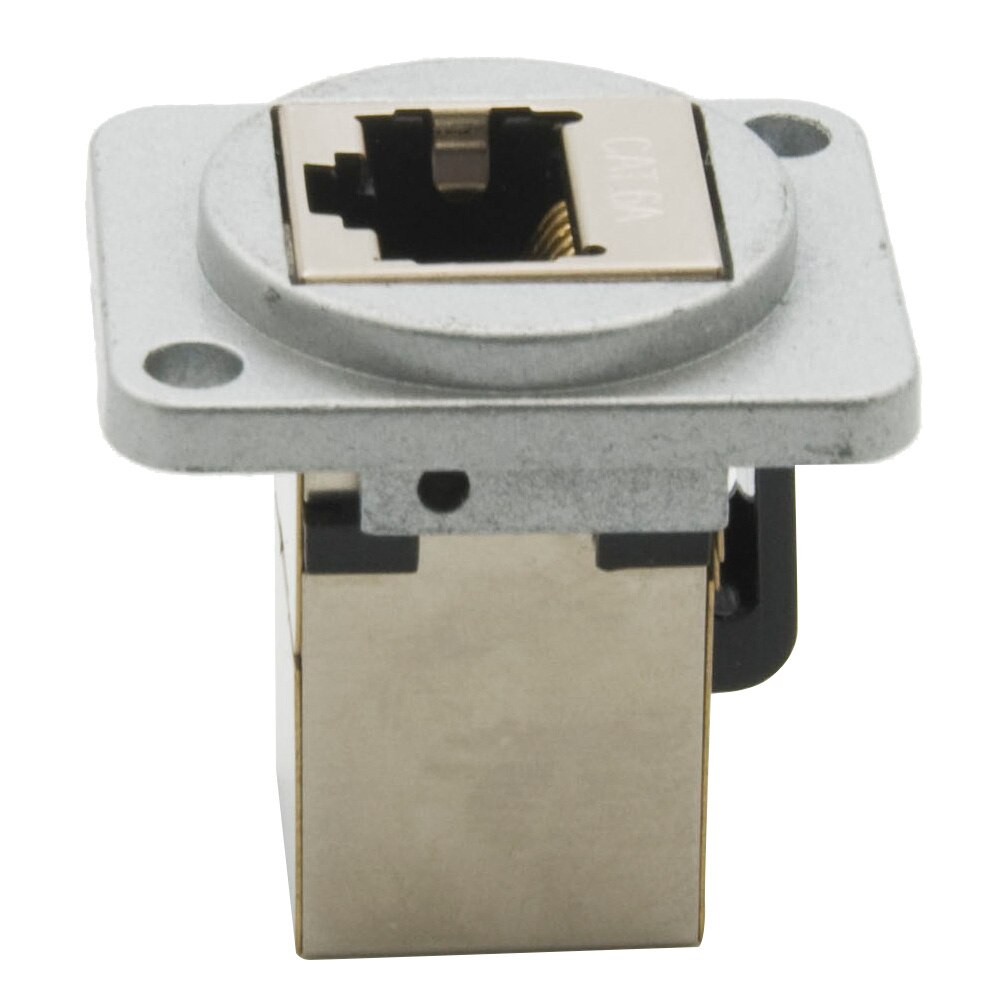 D type metalen CAT6A Shield RJ45 met backside vrouwelijk naar vrouwelijke connector