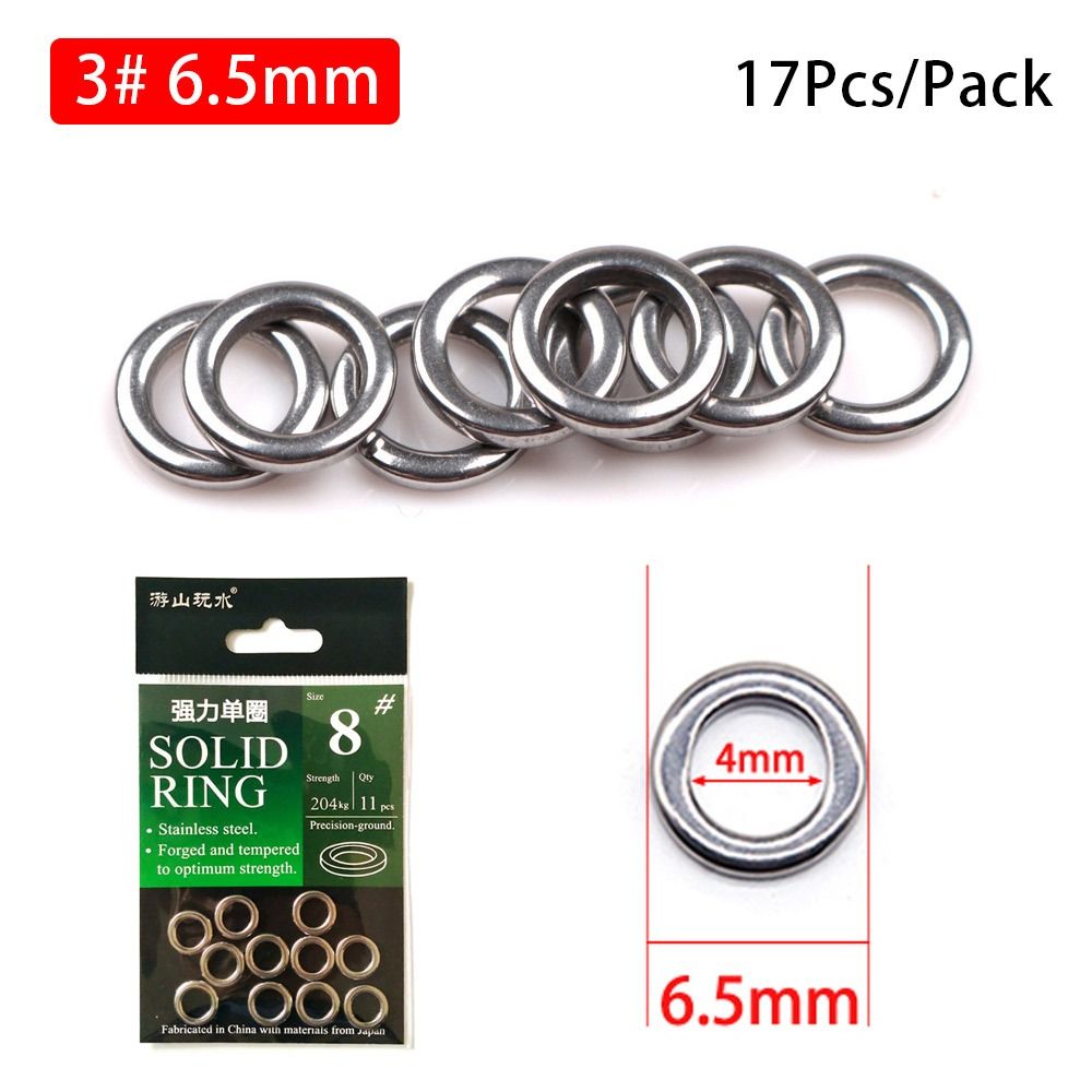 10-20 st. 4mm-12mm fiskeringar för kraftiga beten, blyring, jiggrör, 304 rostfria ringar, koppling för betesredskap: Röd