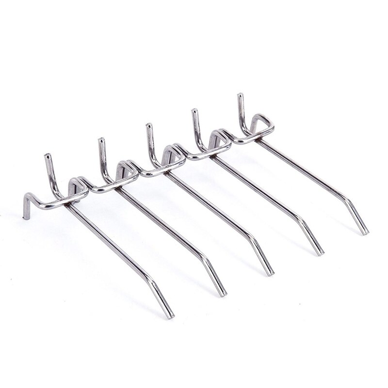 5 x Hook Panel Perforated Wall Storage Garage Workshop Fixing 10CM: Default Title