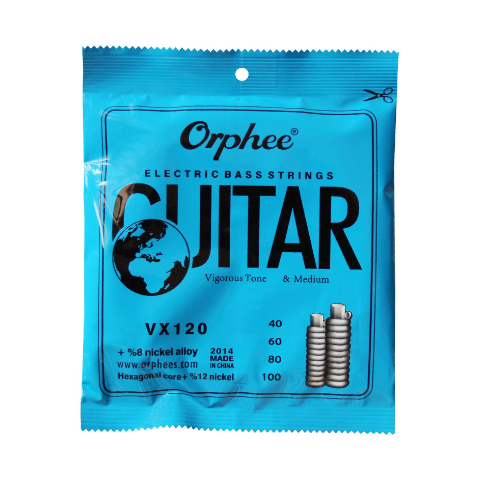 Cordas de aço hexagonal orphee, fio de liga de níquel de aço elétrico, luz média forte 4/5/6 para escolher