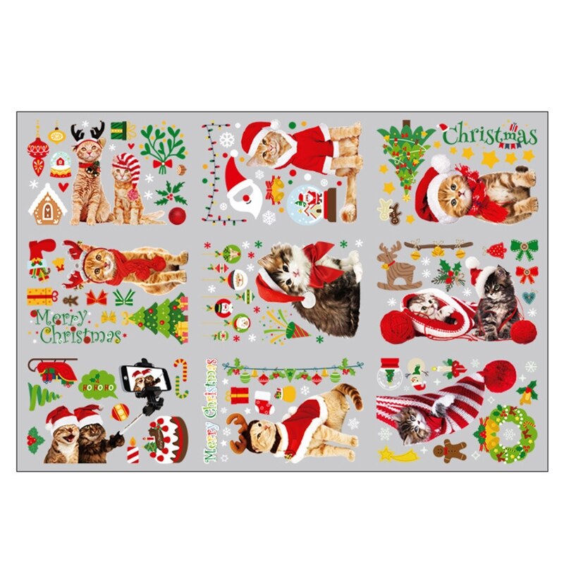 Window Sticker Decoration Christmas Home Office Bar Club Yard Decorations Easy To Stick And Remove Party Supplies