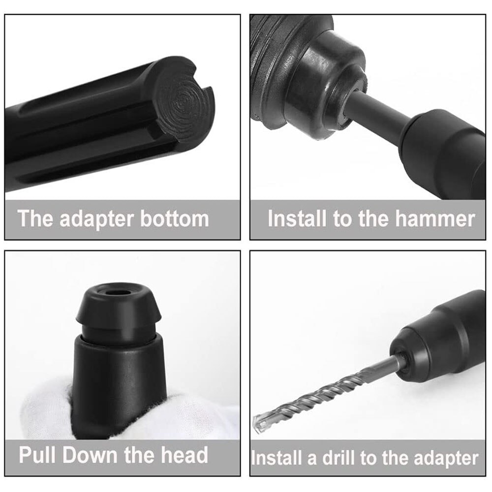 1Pcs SDS Max To SDS Plus Chuck Adapter Converter Drill Bits for Rotary Masonry Electric Hammer Accessories Power Tools