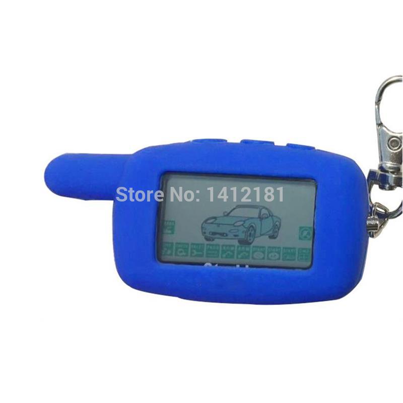 A9 LCD Remote Control +Silicone Key Case for Two way car alarm Starline A9 Keychain jaguar ez-Beta A8 A6 KGB FX5 FX-5 FX-3 FX3