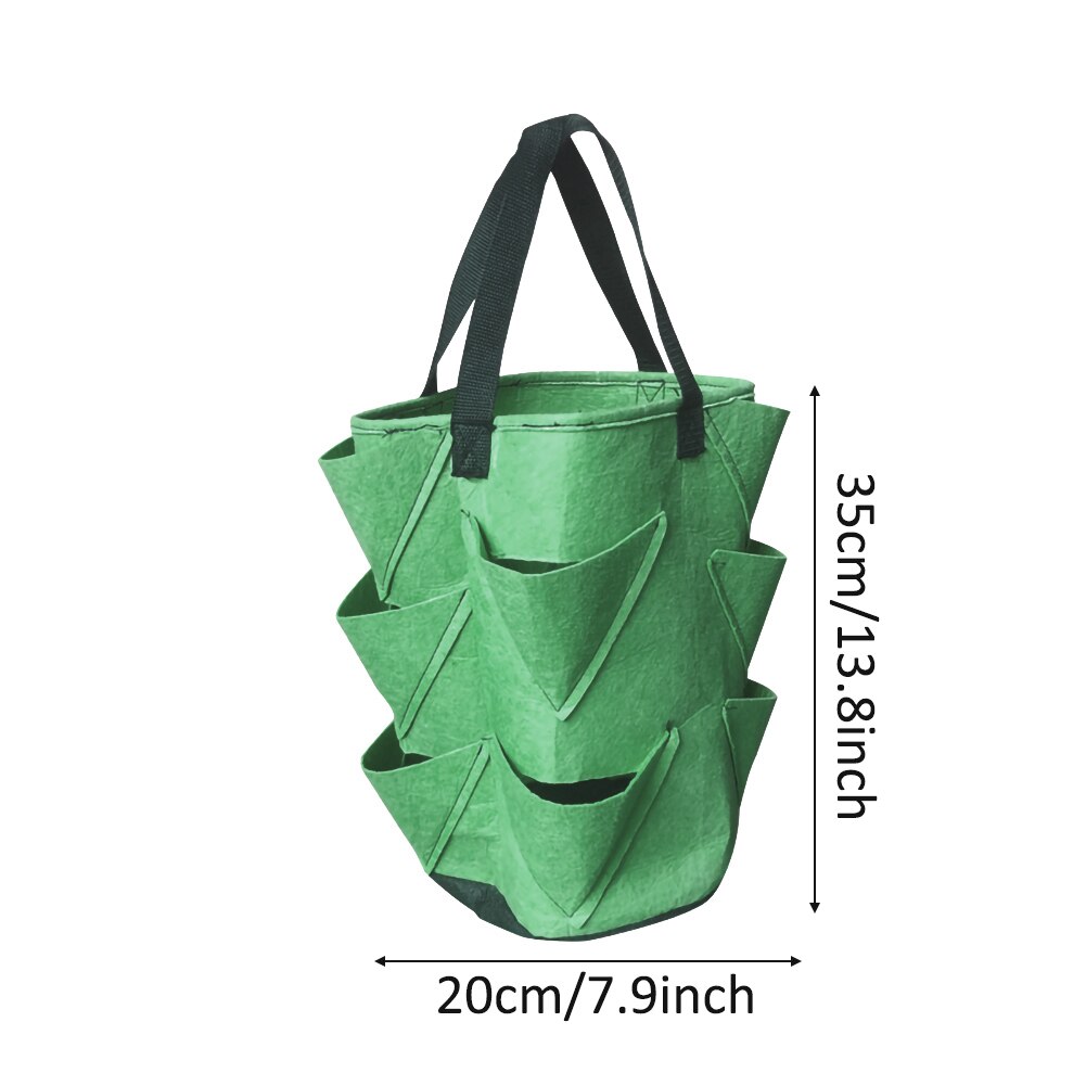 Strawberry plant pot Grow Bag DIY Jardinage potager strawberry seeds Planter PE Fabrics Vegetable Garden Pots for Planting Tool