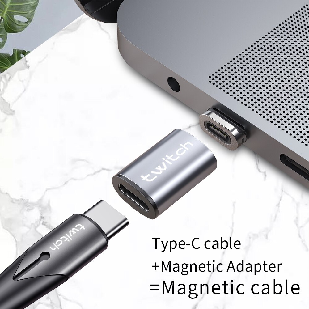 Twitch Magnetic USB Type C Adapter For iPhone X Samsung Xiaomi USB C Magnetic Adapter Type C Female to Micro USB Male Connector