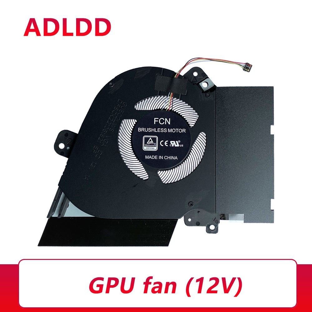 laptop cpu gpu cooling fan cooler for ASUS ROG ROG Zephyrus M15 GU502GV/GU/GW GU502LWS/LV/LW 13NR02X0T01011 13NR02X0T02011: GPU fan 12v